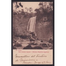 MISIONES CATARATAS DEL IGUAZU ANTIGUA TARJETA POSTAL 1925